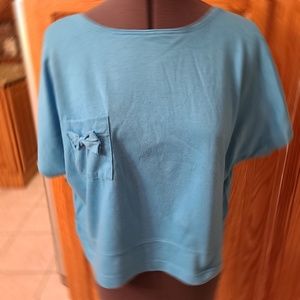 Vintage Odie Top with Bows and V Back